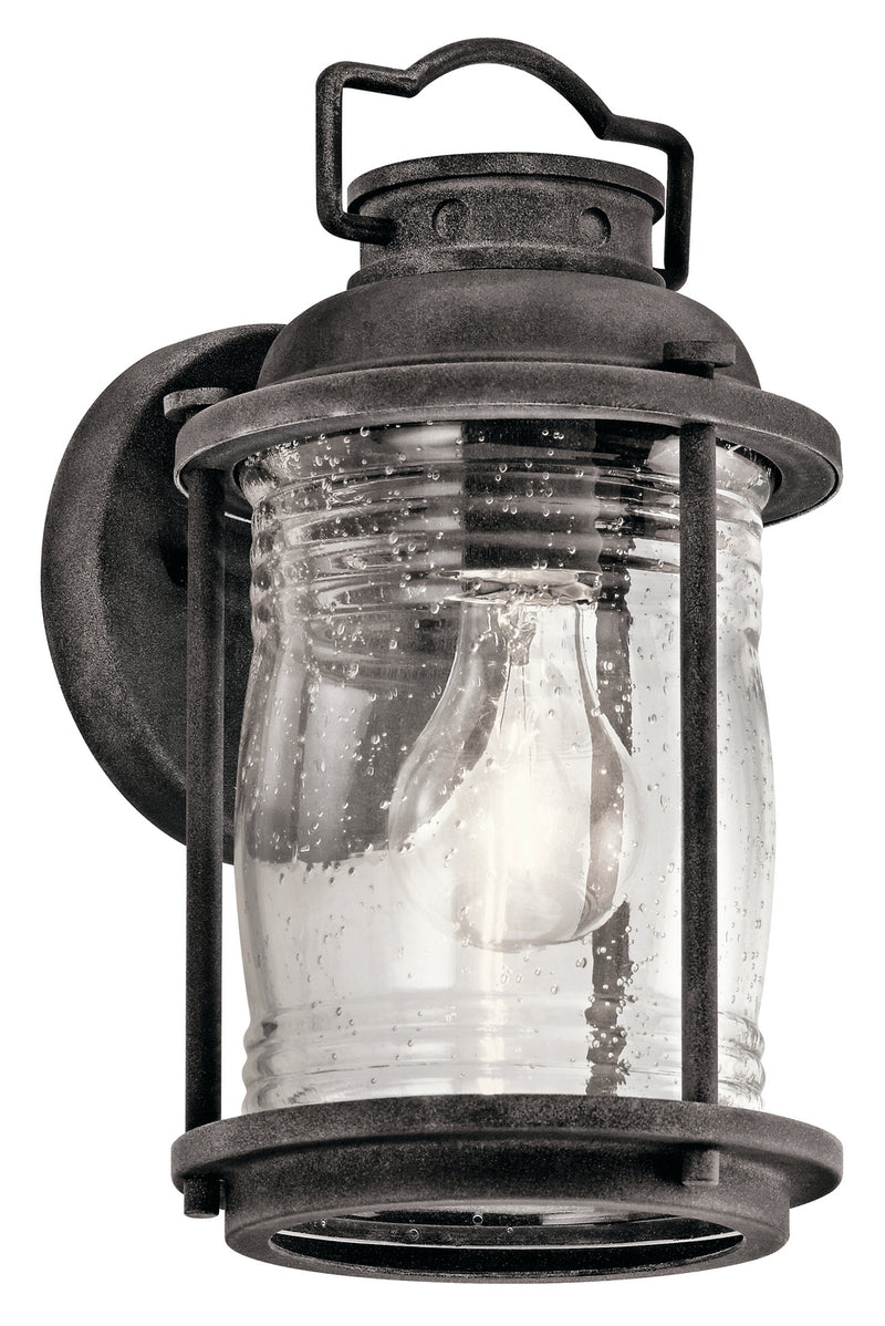 Kichler 49569WZC One Light Outdoor Wall Mount, Weathered Zinc