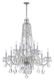 Crystorama 1114-CH-CL-MWP Traditional Crystal 12 Light Chandelier Polished Chrome Main Image.jpg