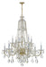 Crystorama 1114-PB-CL-MWP Traditional Crystal 12 Light Chandelier Polished Brass Main Image.jpg