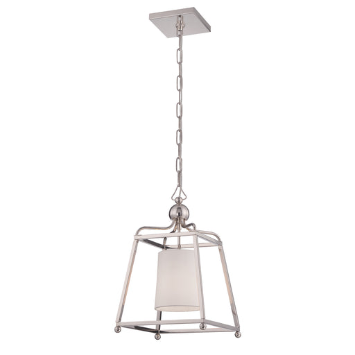 Crystorama 2240-PN Sylvan One Light Pendant Polished Nickel Alternate Image.jpg