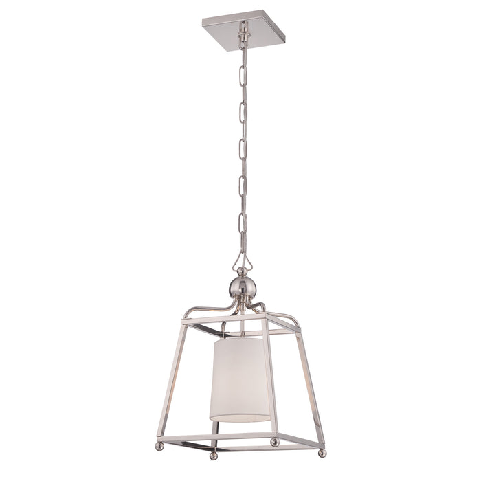 Crystorama 2240-PN Sylvan One Light Pendant Polished Nickel Alternate Image.jpg