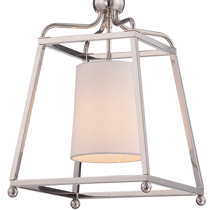 Crystorama 2240-PN Sylvan One Light Pendant Polished Nickel Alternate Image 2.jpg