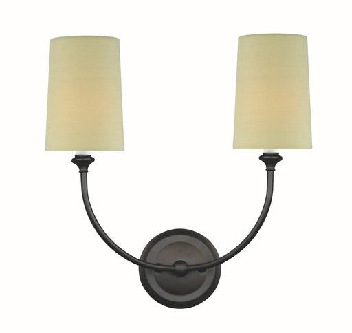 Crystorama 2242-DB Sylvan Two Light Wall Sconce Dark Bronze Main Image.jpg