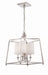 Crystorama 2245-PN Sylvan Four Light Chandelier Polished Nickel Main Image.jpg