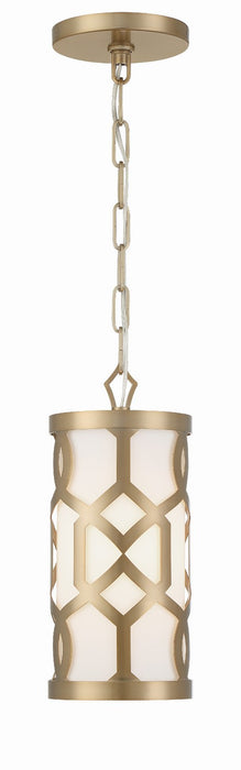 Crystorama 2260-AG Jennings One Light Pendant Aged Brass Main Image.jpg