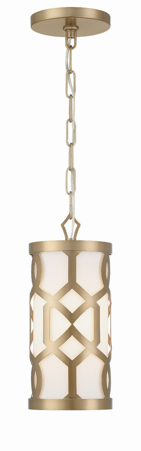 Crystorama 2260-AG Jennings One Light Pendant Aged Brass Main Image.jpg