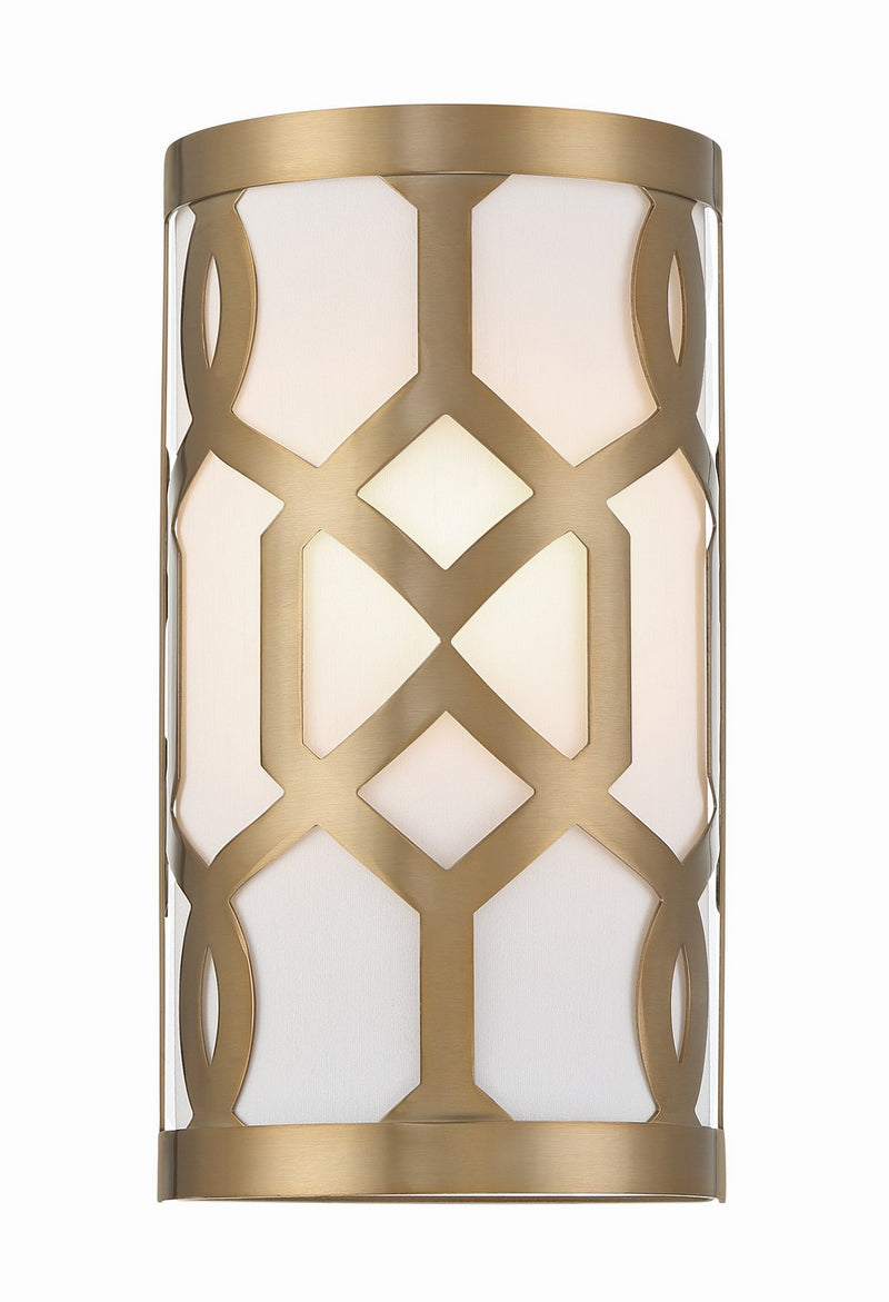Crystorama 2262-AG Jennings One Light Wall Sconce Aged Brass Main Image.jpg
