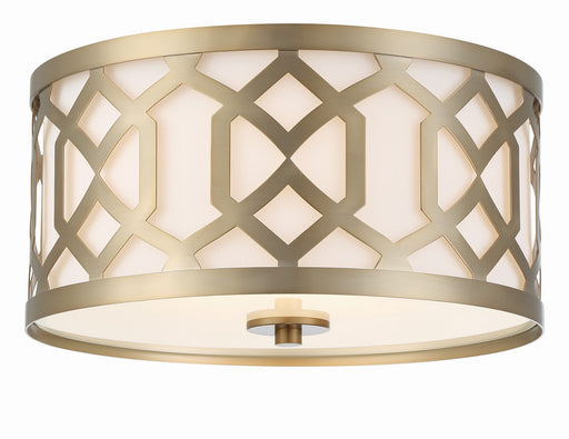 Crystorama 2263-AG Jennings Three Light Flush Mount Aged Brass Main Image.jpg