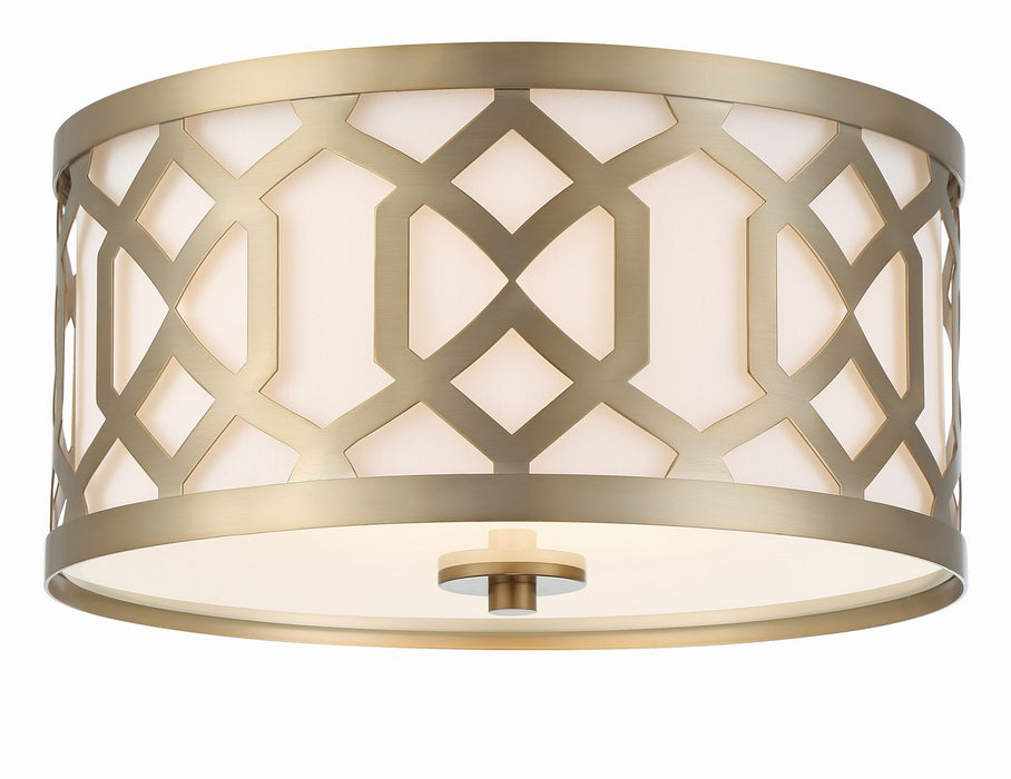 Crystorama 2263-AG Jennings Three Light Flush Mount Aged Brass Main Image.jpg