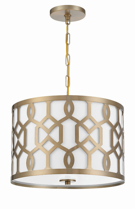 Crystorama 2265-AG Jennings Three Light Chandelier Aged Brass Alternate Image 4.jpg