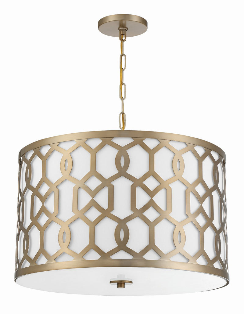 Crystorama 2266-AG Jennings Five Light Chandelier Aged Brass Alternate Image 4.jpg