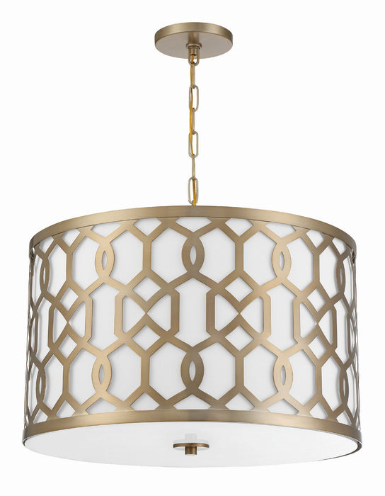 Crystorama 2266-AG Jennings Five Light Chandelier Aged Brass Alternate Image 4.jpg