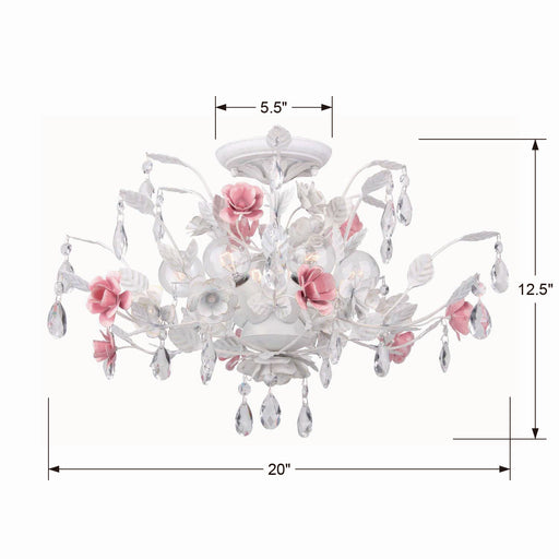 Crystorama 4850-WW Lola Six Light Semi Flush Mount Wet White Alternate Image.jpg