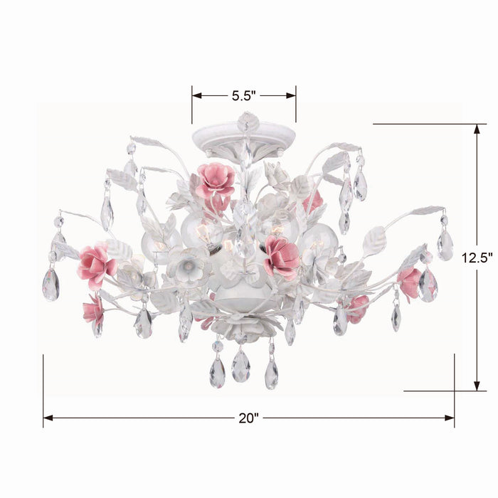 Crystorama 4850-WW Lola Six Light Semi Flush Mount Wet White Alternate Image.jpg