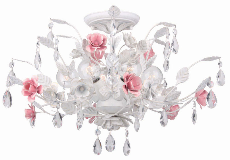 Crystorama 4850-WW Lola Six Light Semi Flush Mount Wet White Main Image.jpg