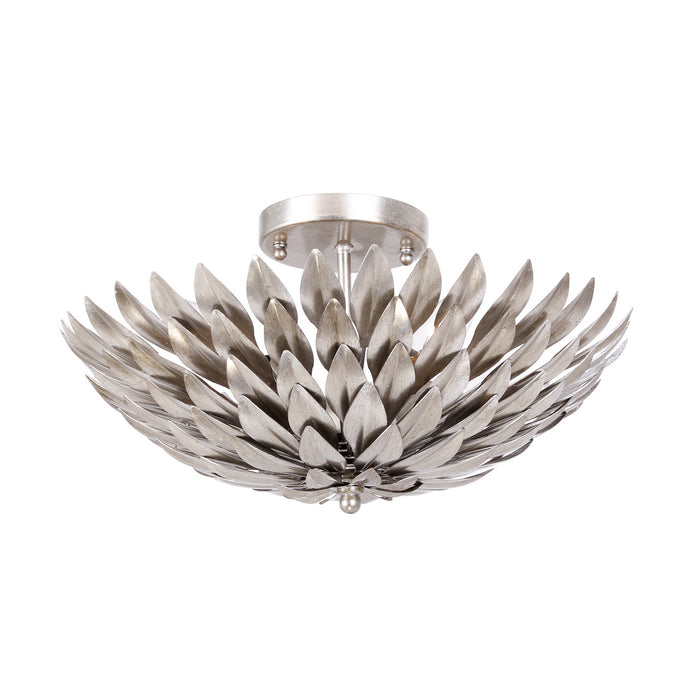 Crystorama 505-SA Broche Four Light Semi Flush Mount Antique Silver Main Image.jpg