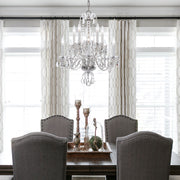 Crystorama 5080-CH-CL-SAQ Traditional Crystal Ten Light Chandelier Polished Chrome Alternate Image 2.jpg