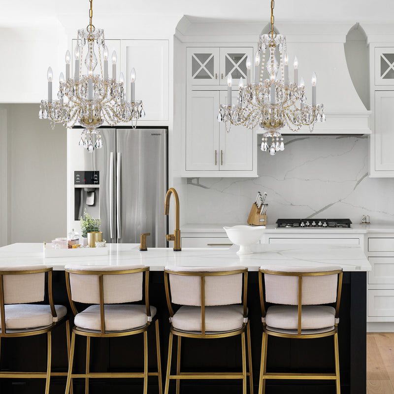 Crystorama 5080-PB-CL-MWP Traditional Crystal Ten Light Chandelier Polished Brass Alternate Image 2.jpg