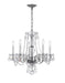 Crystorama 5085-CH-CL-MWP Traditional Crystal Five Light Chandelier Polished Chrome Main Image.jpg