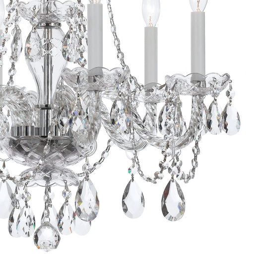 Crystorama 5086-CH-CL-MWP Traditional Crystal Six Light Chandelier Polished Chrome Alternate Image.jpg