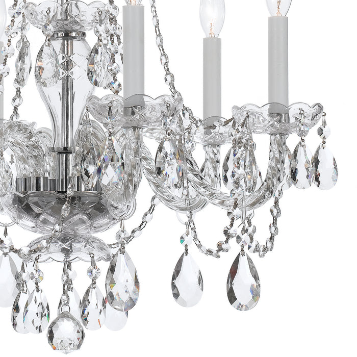 Crystorama 5086-CH-CL-MWP Traditional Crystal Six Light Chandelier Polished Chrome Alternate Image.jpg