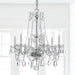 Crystorama 5086-CH-CL-MWP Traditional Crystal Six Light Chandelier Polished Chrome Alternate Image 4.jpg