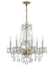 Crystorama 5086-PB-CL-MWP Traditional Crystal Six Light Chandelier Polished Brass Main Image.jpg