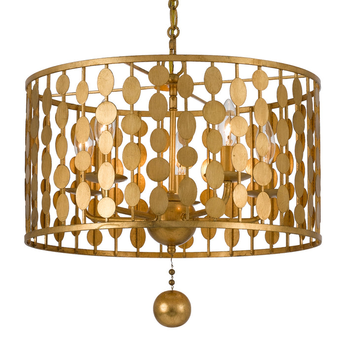 Crystorama 545-GA Layla Five Light Chandelier Antique Gold Main Image.jpg