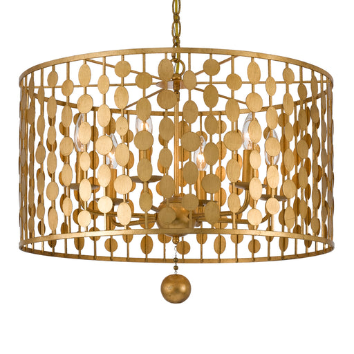 Crystorama 546-GA Layla Six Light Chandelier Antique Gold Main Image.jpg