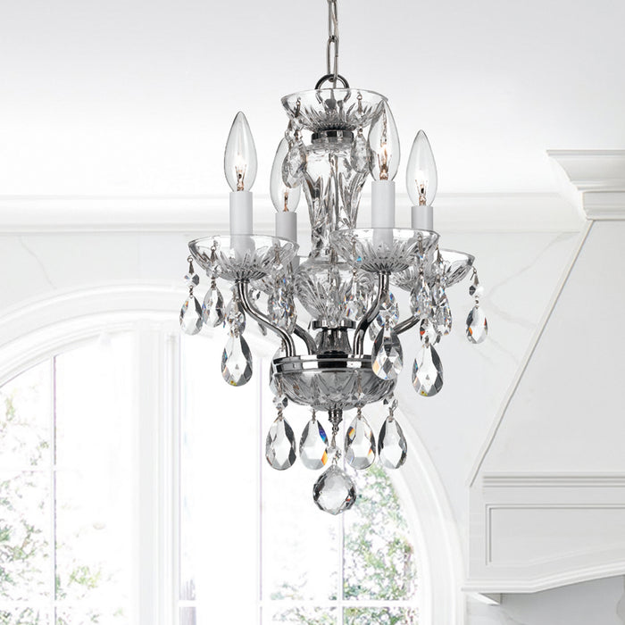 Crystorama 5534-CH-CL-MWP Traditional Crystal Four Light Mini Chandelier Polished Chrome Alternate Image 4.jpg