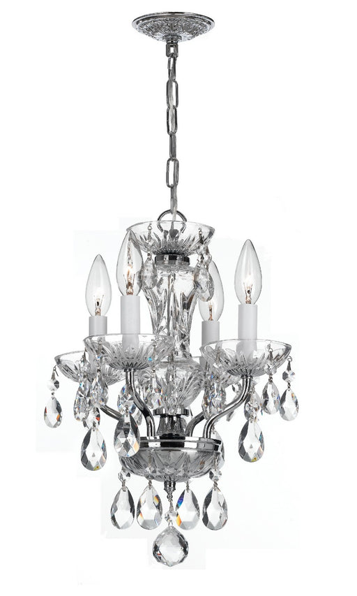 Crystorama 5534-CH-CL-MWP Traditional Crystal Four Light Mini Chandelier Polished Chrome Main Image.jpg