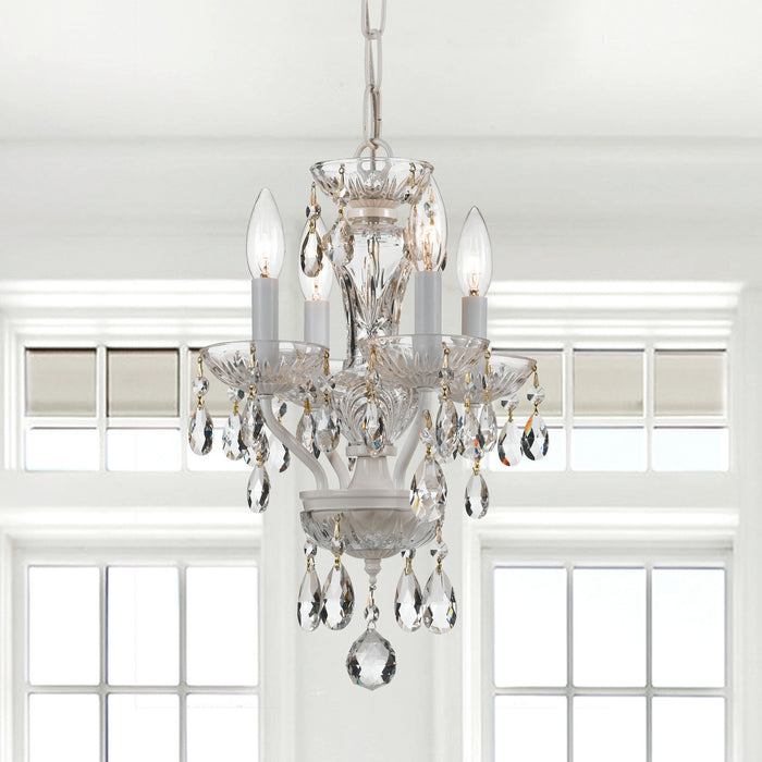 Crystorama 5534-WW-CL-MWP Traditional Crystal Four Light Mini Chandelier Wet White Alternate Image 4.jpg
