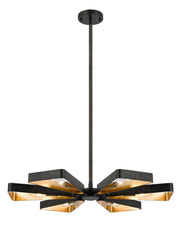 Crystorama 596-EB-GA Luna Six Light Chandelier English Bronze / Antique Gold Alternate Image 2.jpg