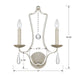 Crystorama 5972-SL Manning Two Light Wall Sconce Silver Leaf Alternate Image.jpg