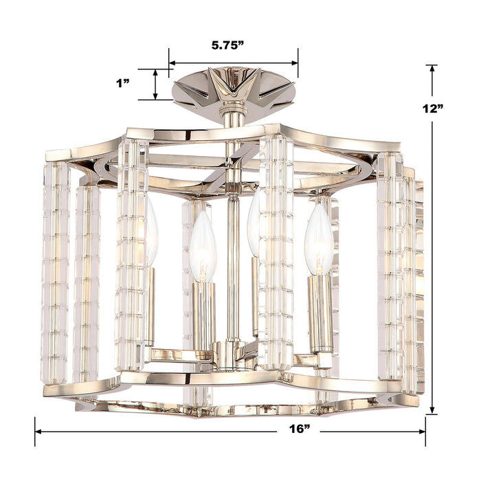 Crystorama 8854-PN_CEILING Carson Four Light Semi Flush Mount Polished Nickel Alternate Image 4.jpg