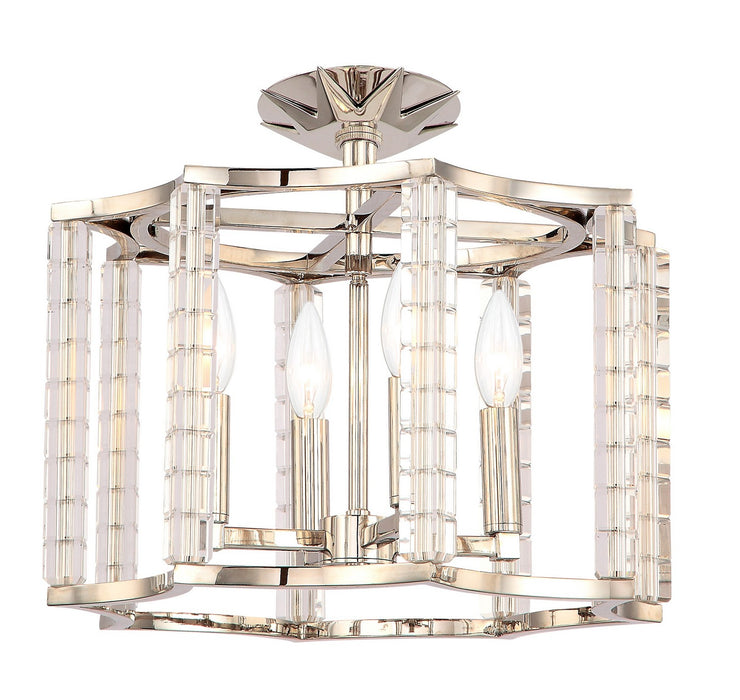 Crystorama 8854-PN_CEILING Carson Four Light Semi Flush Mount Polished Nickel Main Image.jpg