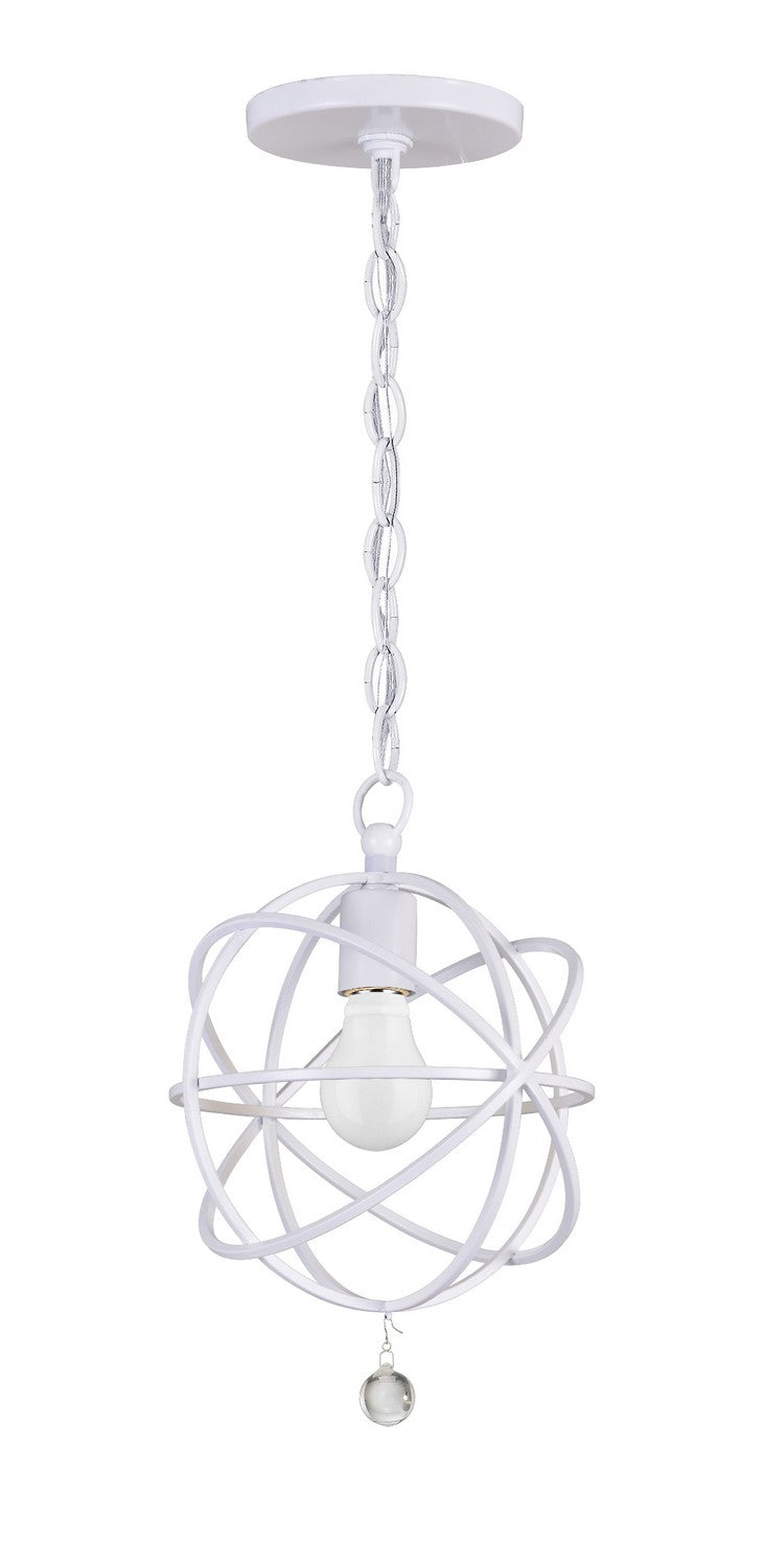 Crystorama 9220-WW Solaris One Light Pendant Wet White Main Image.jpg
