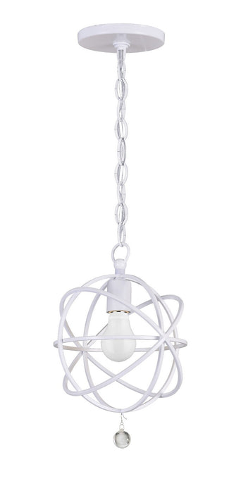 Crystorama 9220-WW Solaris One Light Pendant Wet White Main Image.jpg