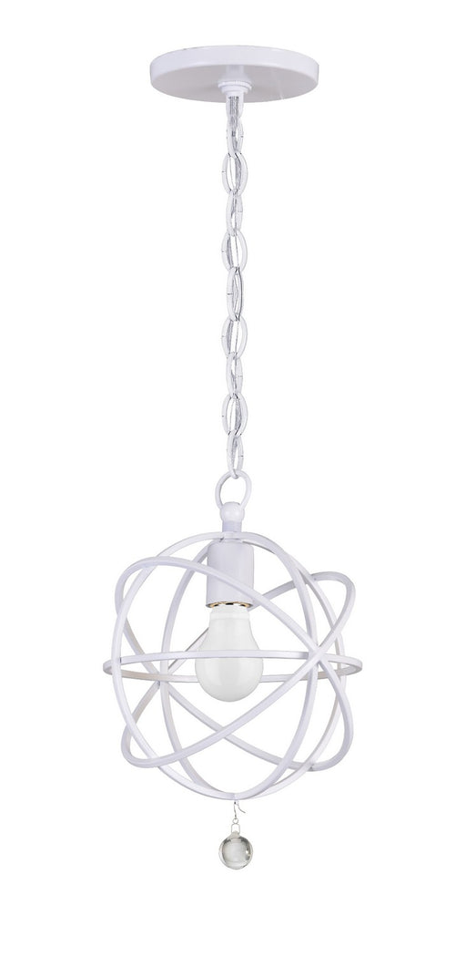 Crystorama 9220-WW Solaris One Light Pendant Wet White Main Image.jpg