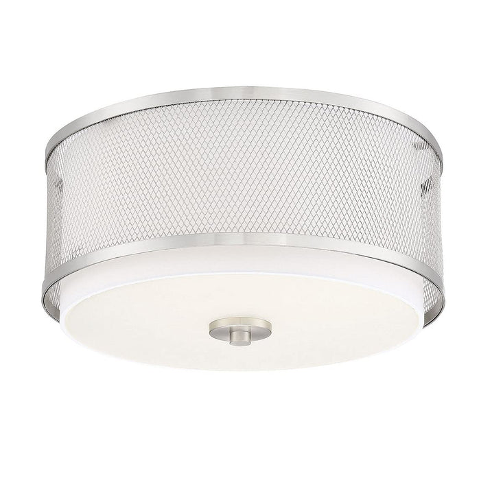 Shoppers Lighting SH60018BN Scarlett Three Light Flush Mount, Brushed Nickel Alternate Image 4.jpg