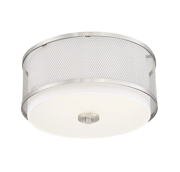 Shoppers Lighting SH60018BN Scarlett Three Light Flush Mount, Brushed Nickel Alternate Image.jpg