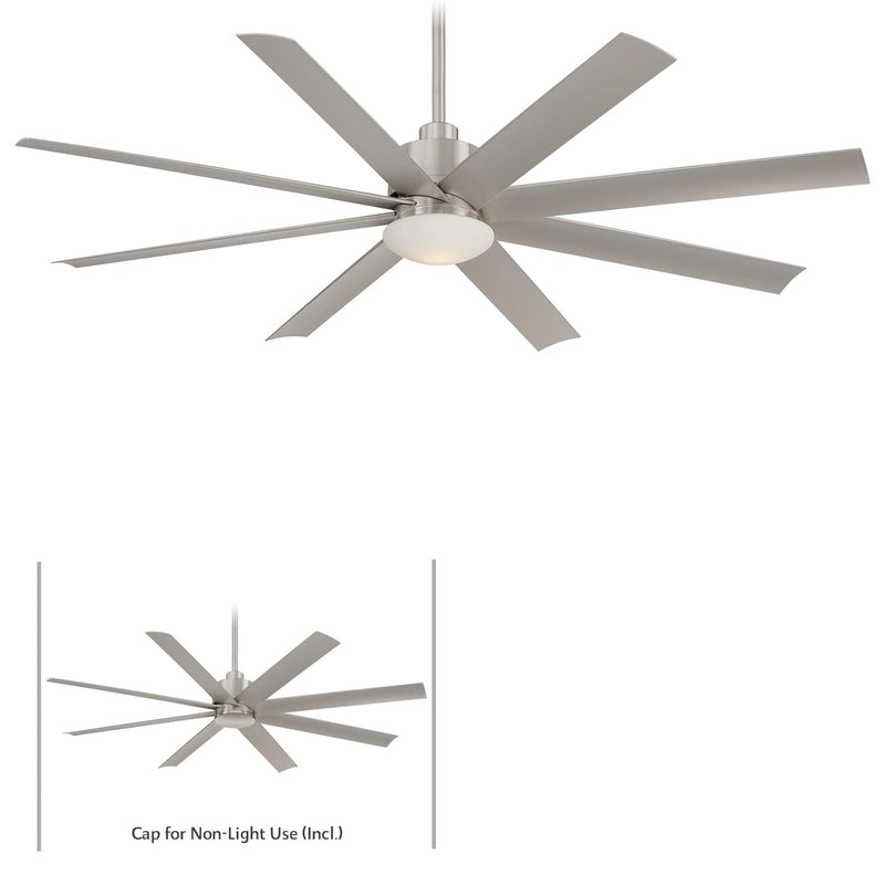 Minka-Aire F888L-BNW Slipstream LED 65" Ceiling Fan, Brushed Nickel Wet Alternate Image 2.jpg