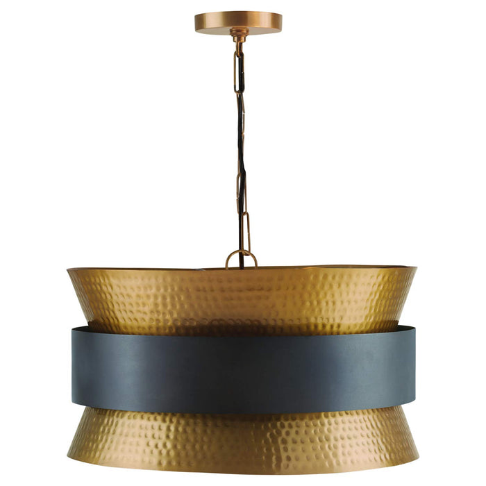 Capital Lighting 330446PZ Loren Four Light Pendant, Patinaed Brass and Dark Zinc Alternate Image 2.jpg