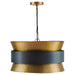 Capital Lighting 330446PZ Loren Four Light Pendant, Patinaed Brass and Dark Zinc Alternate Image 2.jpg