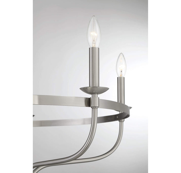 Shoppers Lighting SH10087BN Claire Five Light Chandelier, Brushed Nickel Alternate Image 6.jpg