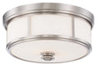 Minka-Lavery 6368-84 Three Light Flush Mount, Brushed Nickel Alternate Image 2.jpg