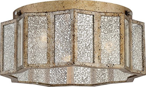 Quoizel SRE1616AGL Shrine Three Light Flush Mount, Aged Gold Alternate Image.jpg