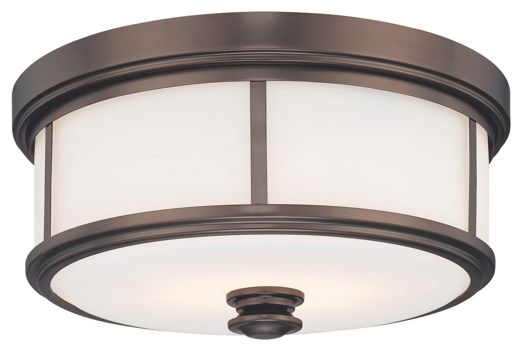 Minka-Lavery 6368-281 Three Light Flush Mount, Harvard Court Bronze (Plated) Alternate Image 2.jpg