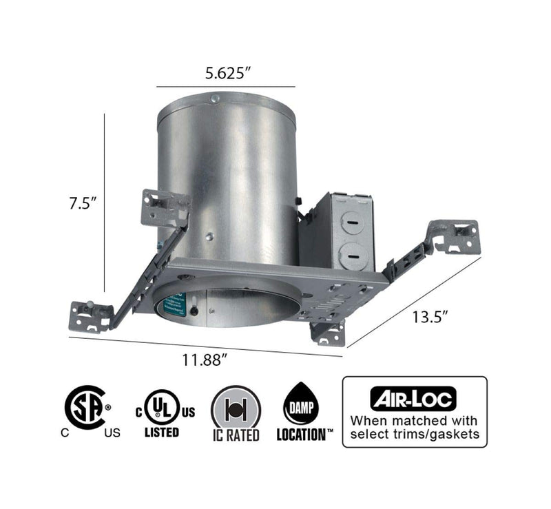 Juno Lighting Group IC20 Contractor Select 5-Inch IC Rated New Construction Universal Housing, 5 Inches Alternate Image.jpg