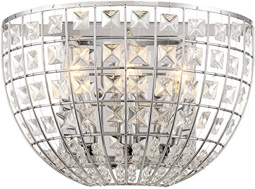 Minka-Lavery 2370-77 Palermo Three Light Wall Sconce, Chrome Alternate Image 2.jpg
